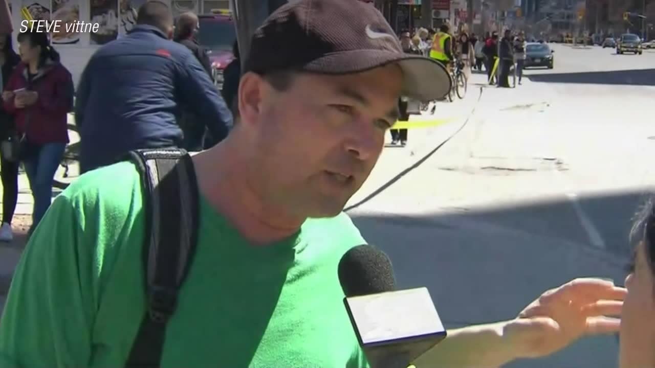 Steve såg skåpbilen köra på människor: ”Jag mår illa”