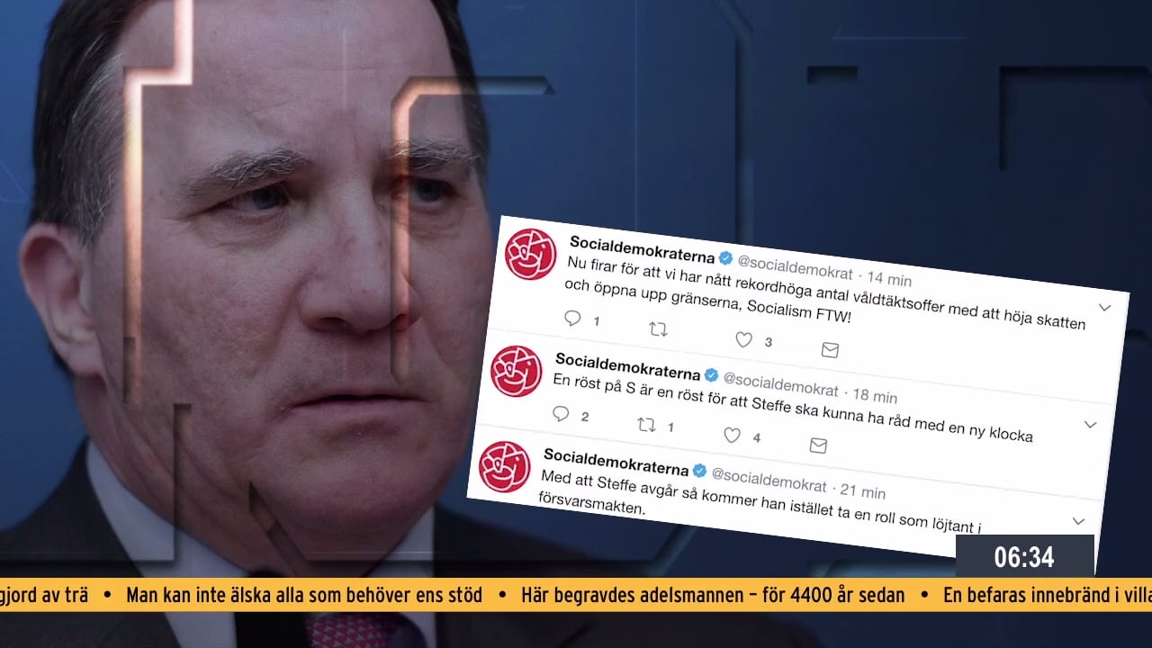 Socialdemokraternas twitter kapat