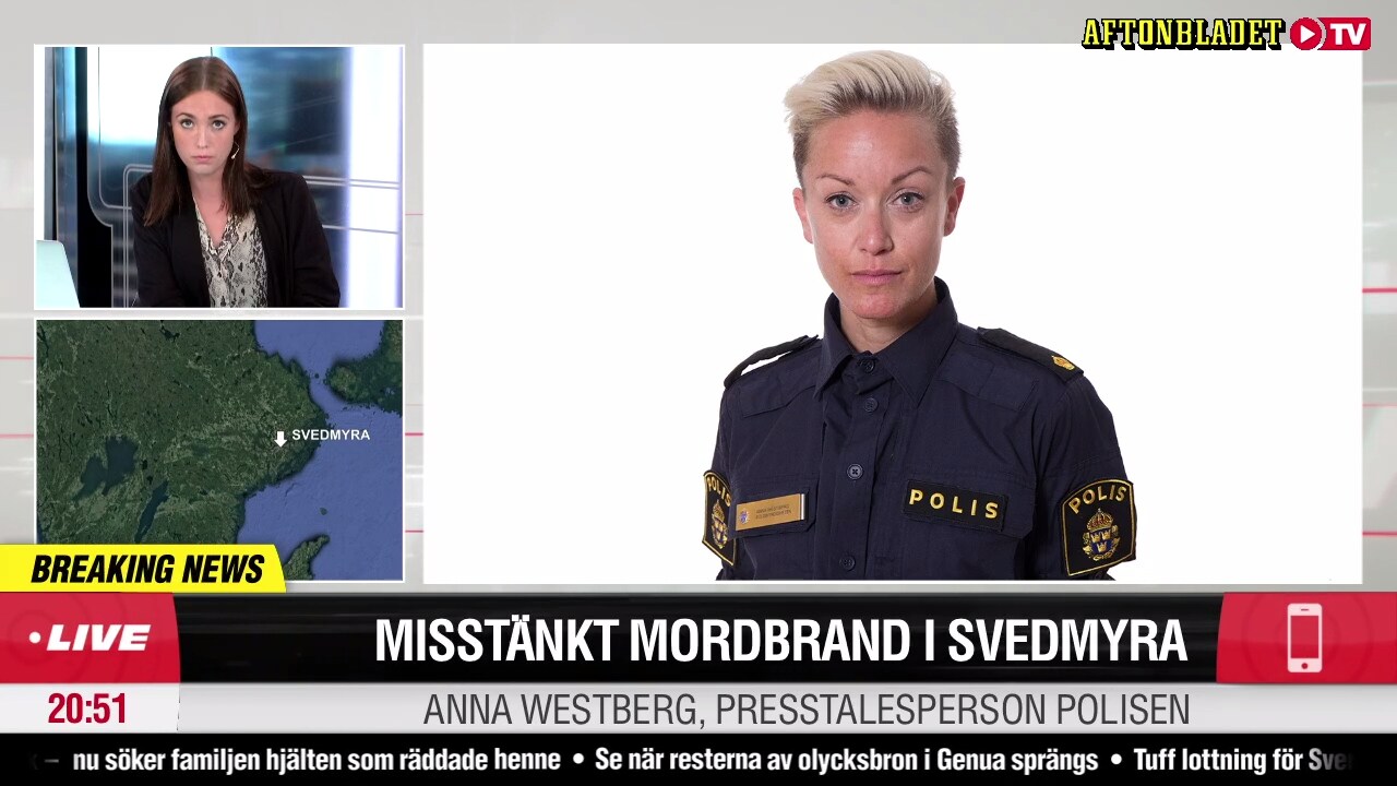 LIVE: Misstänkt mordbrand