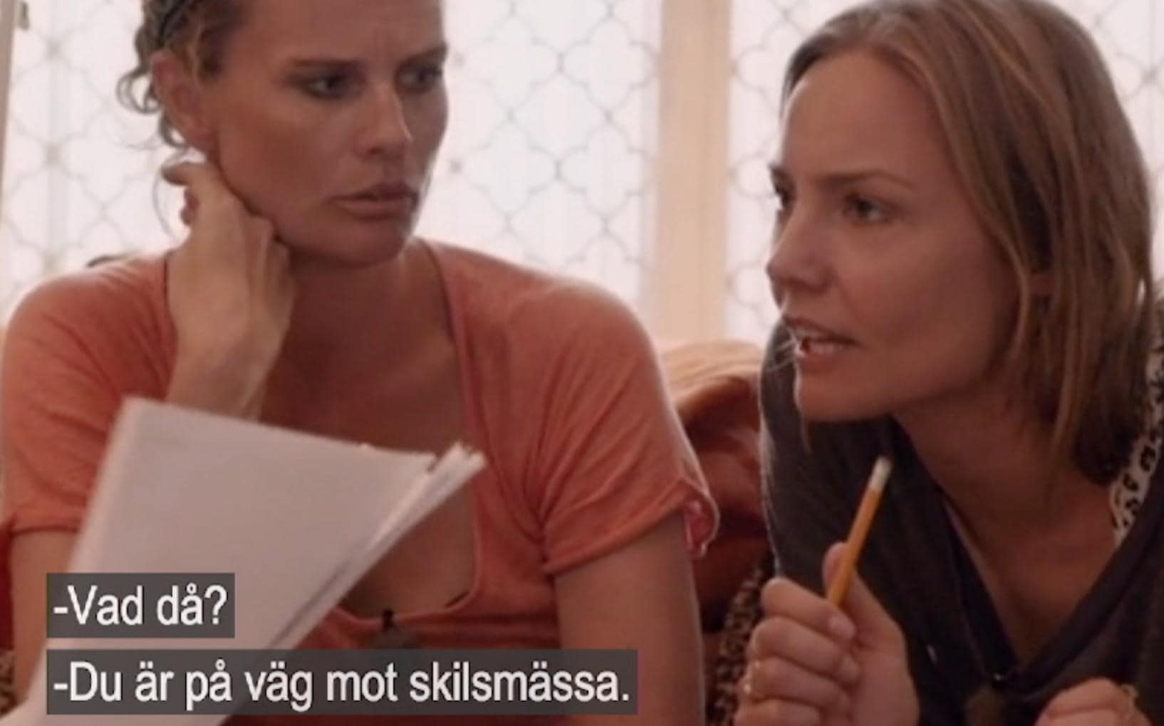 Här förutspår Jackie Stallone Carina Bergs skilsmässa