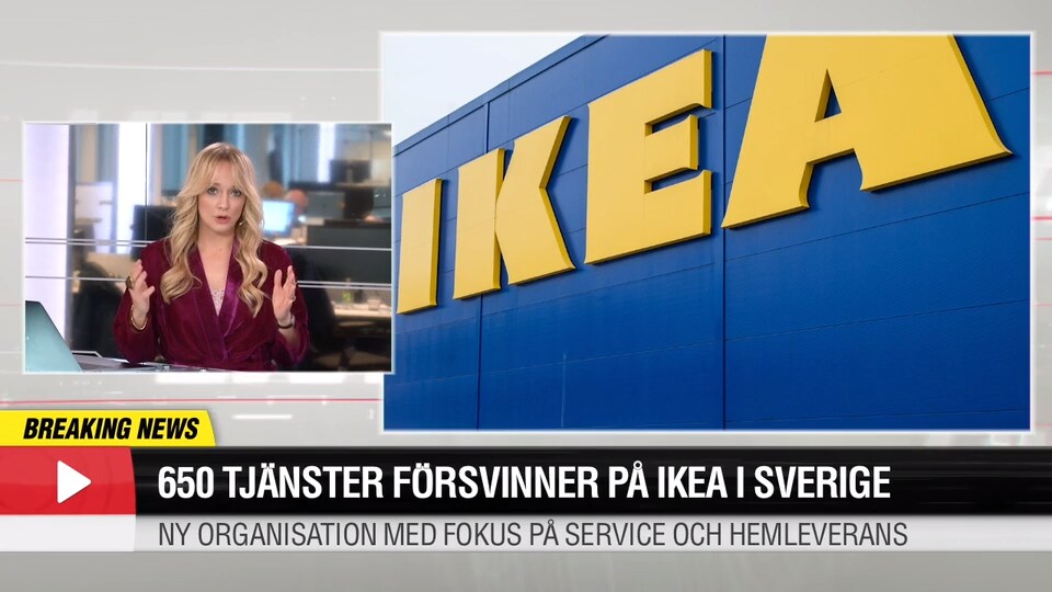 650 tjänster försvinner på Ikea Sverige