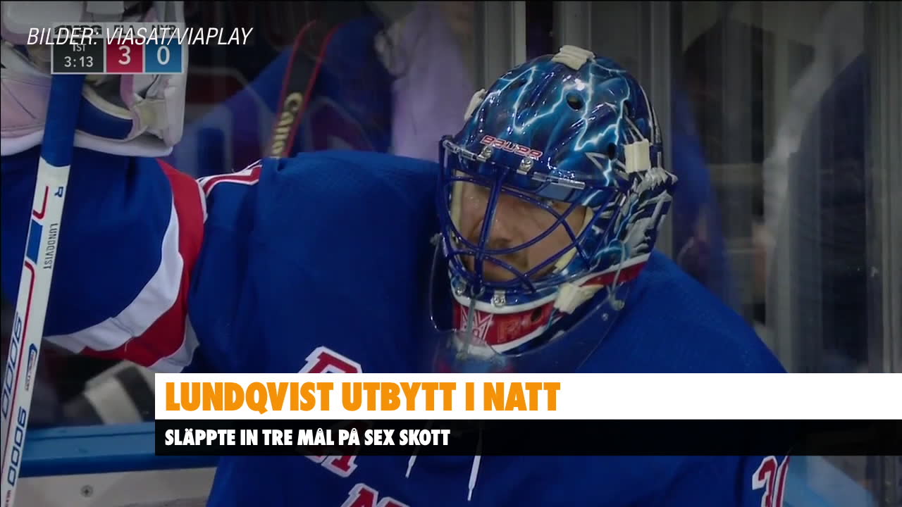 Lundqvist utbytt i nattens match