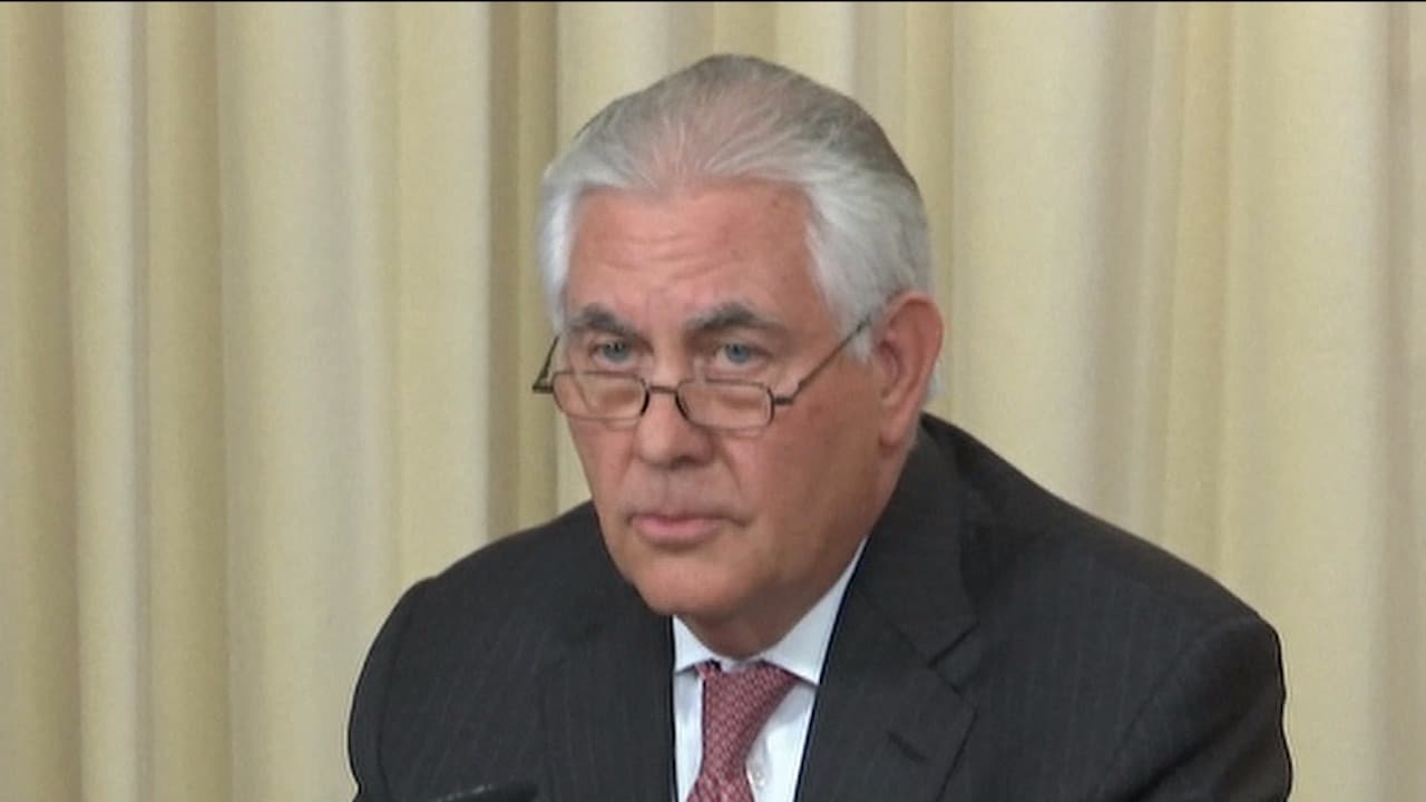 Tillerson: "Låg nivå av tillit mellan länderna"