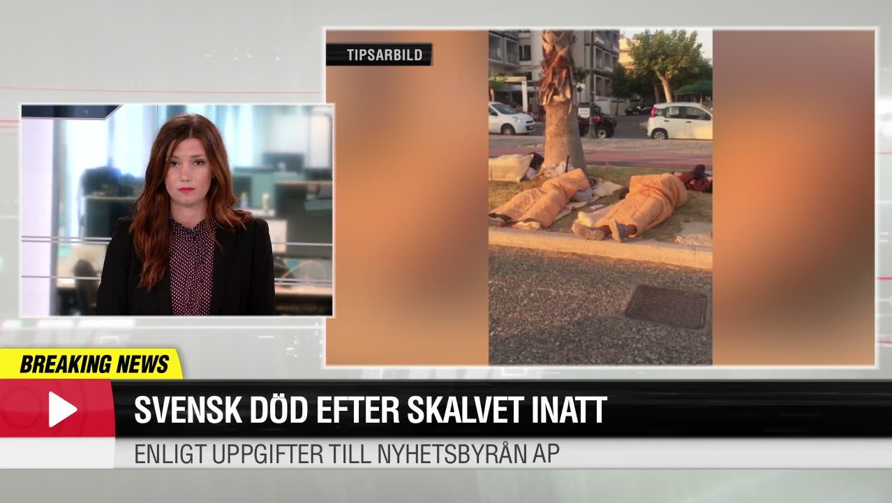 Svensk död efter skalvet inatt