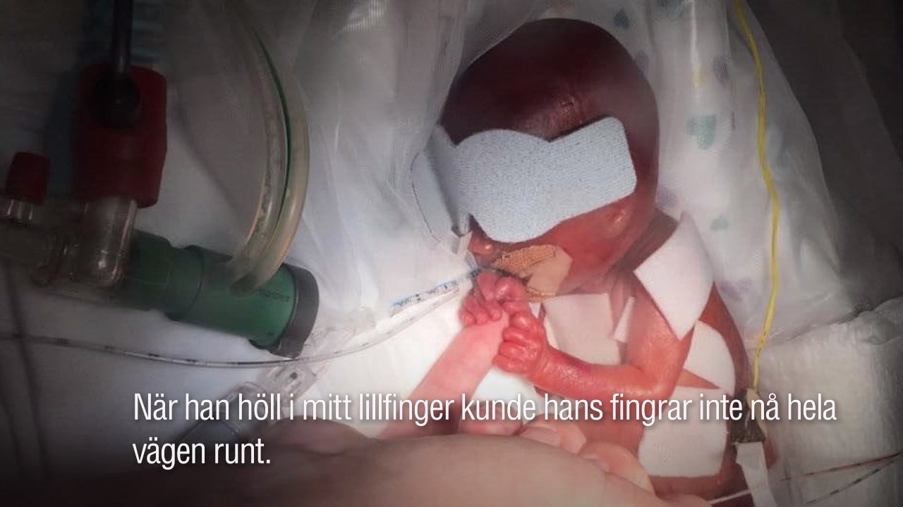 Harry föddes i vecka 22: "Visste inte ens om han levde"
