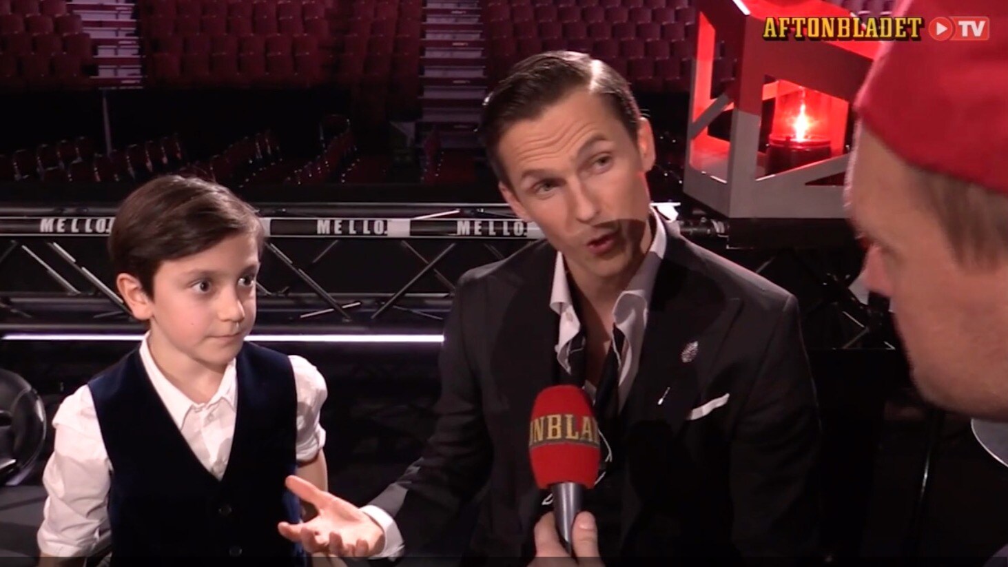 David Lindgren har med "mini-David" i Malmö