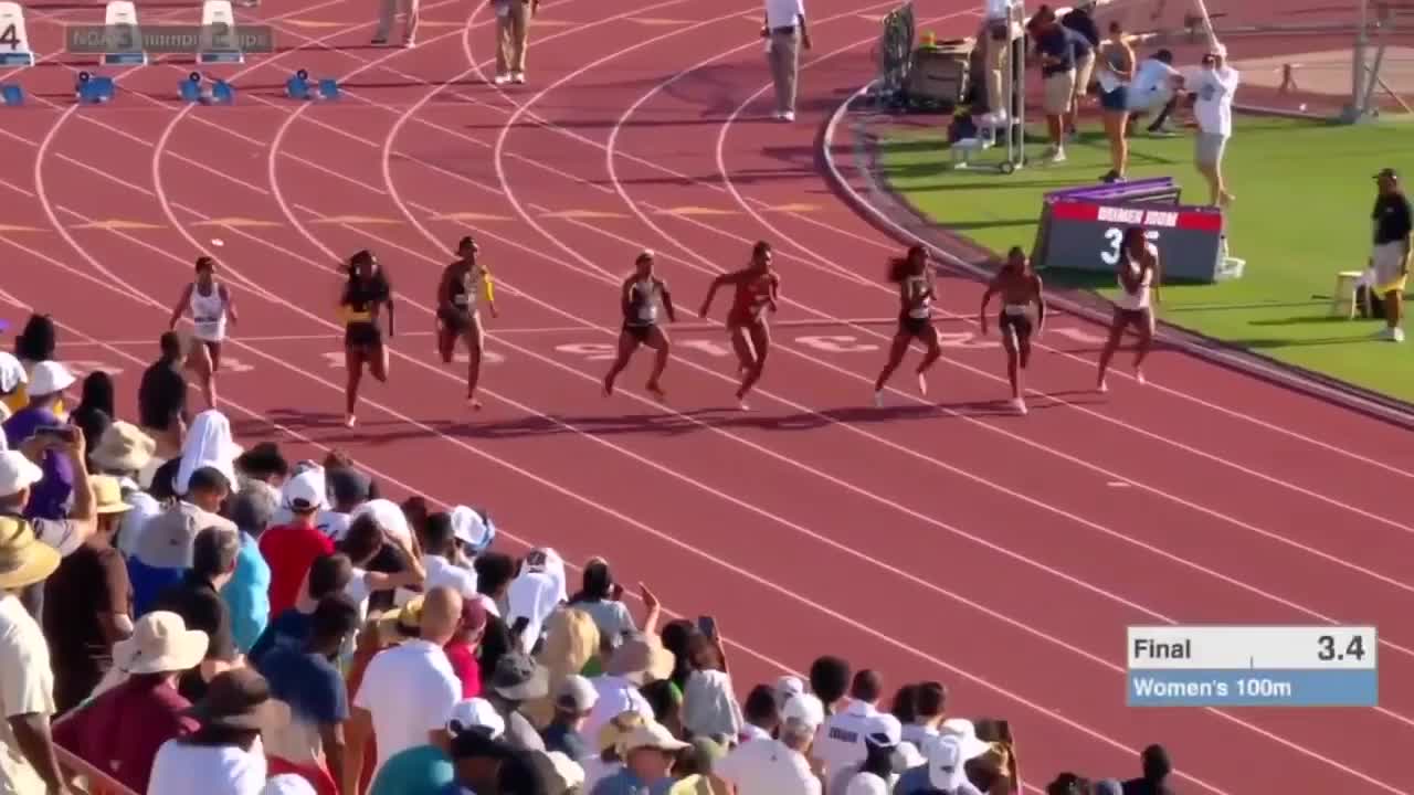 Supertalangen krossade rekordet på 100 meter