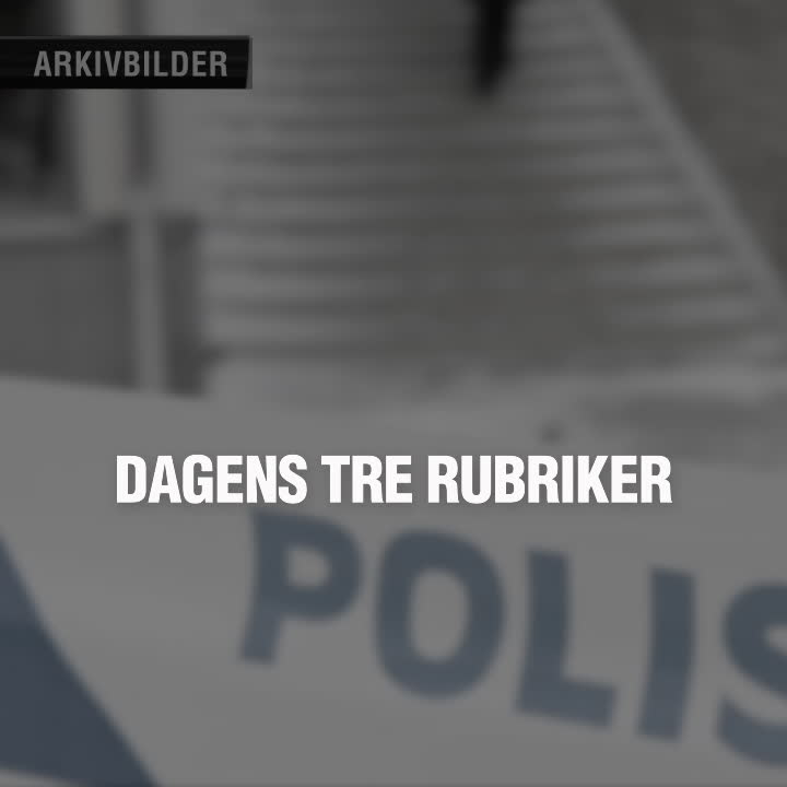 Dagens tre rubriker 22 mars