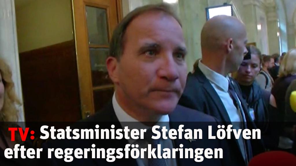 Löfven om regeringsförklaringen