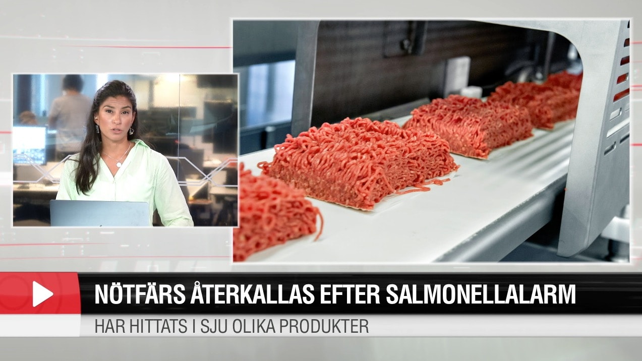 Nötfärs återkallas efter salmonellalarm