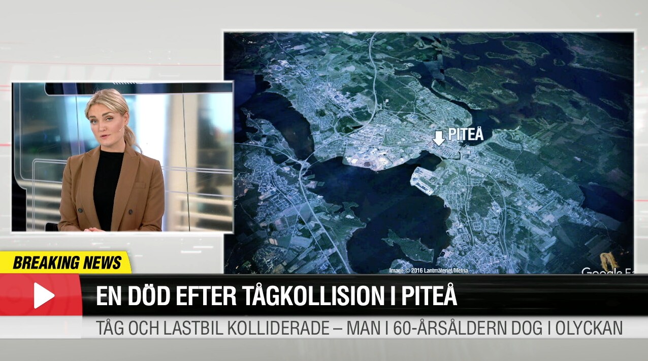 En person död i tågolycka