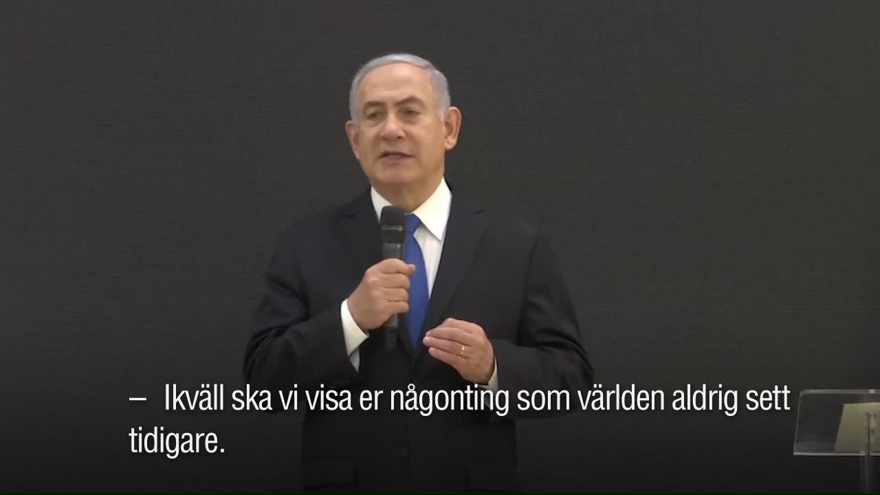 Israels premiärminister: "Jag har bara en sak att säga, Iran ljög"