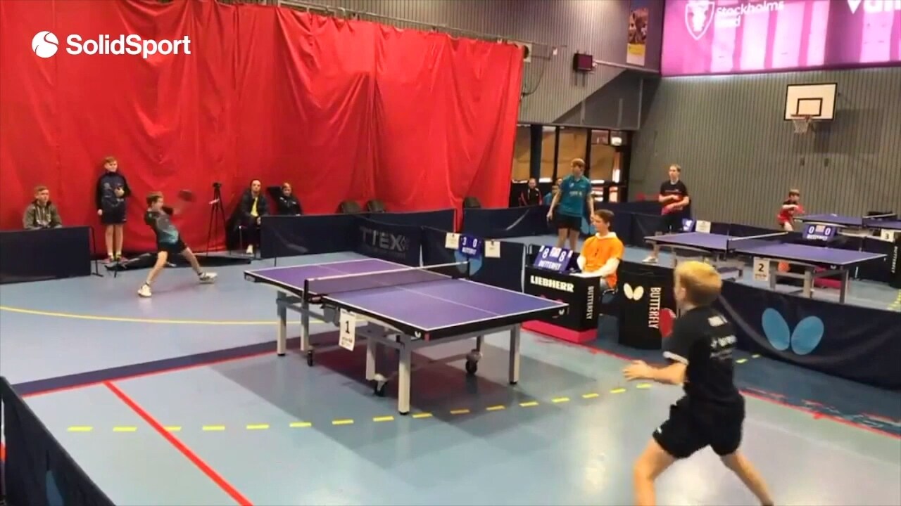 Se svenska talangernas monsterboll i pingistävlingen