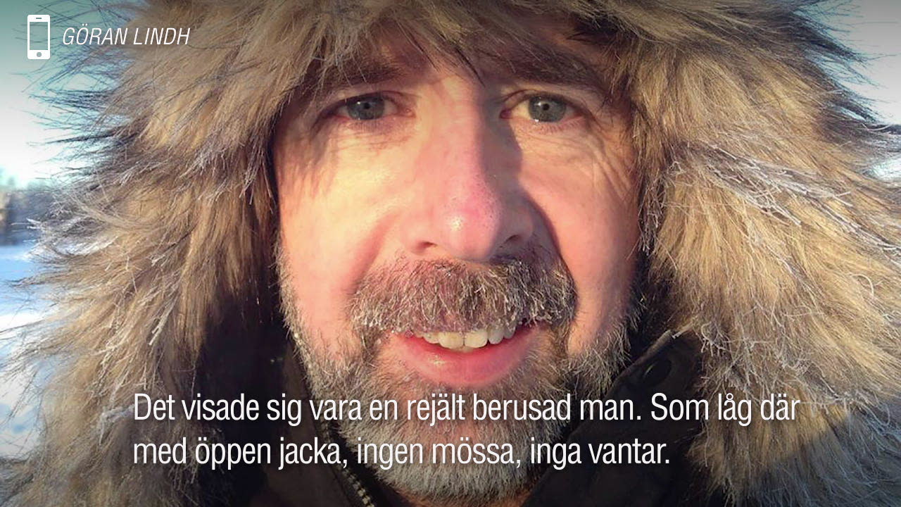 Göran räddade berusad man i kylan: ”Måste hjälpa varandra”