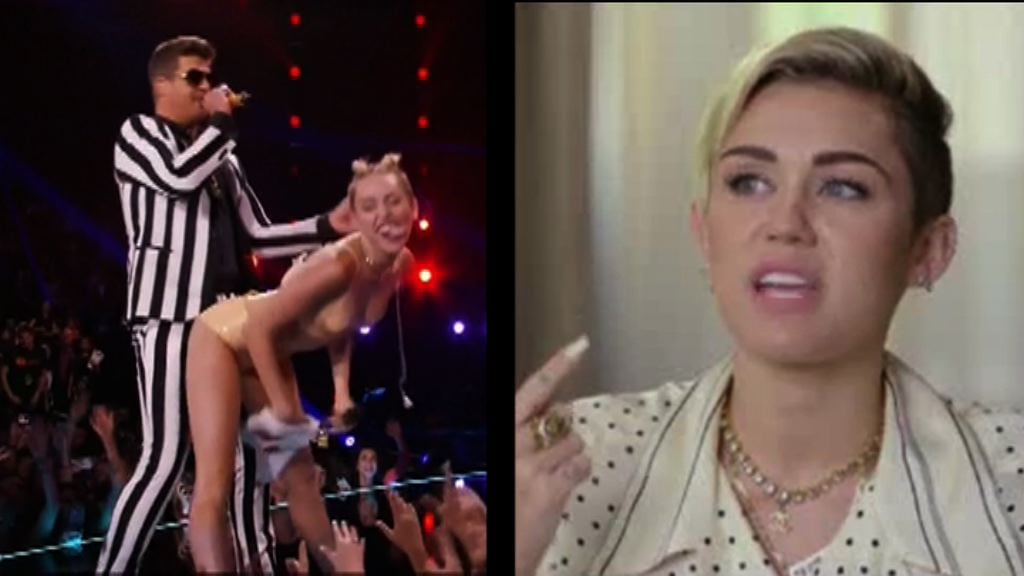 Miley Cyrus talar ut om sexchocken