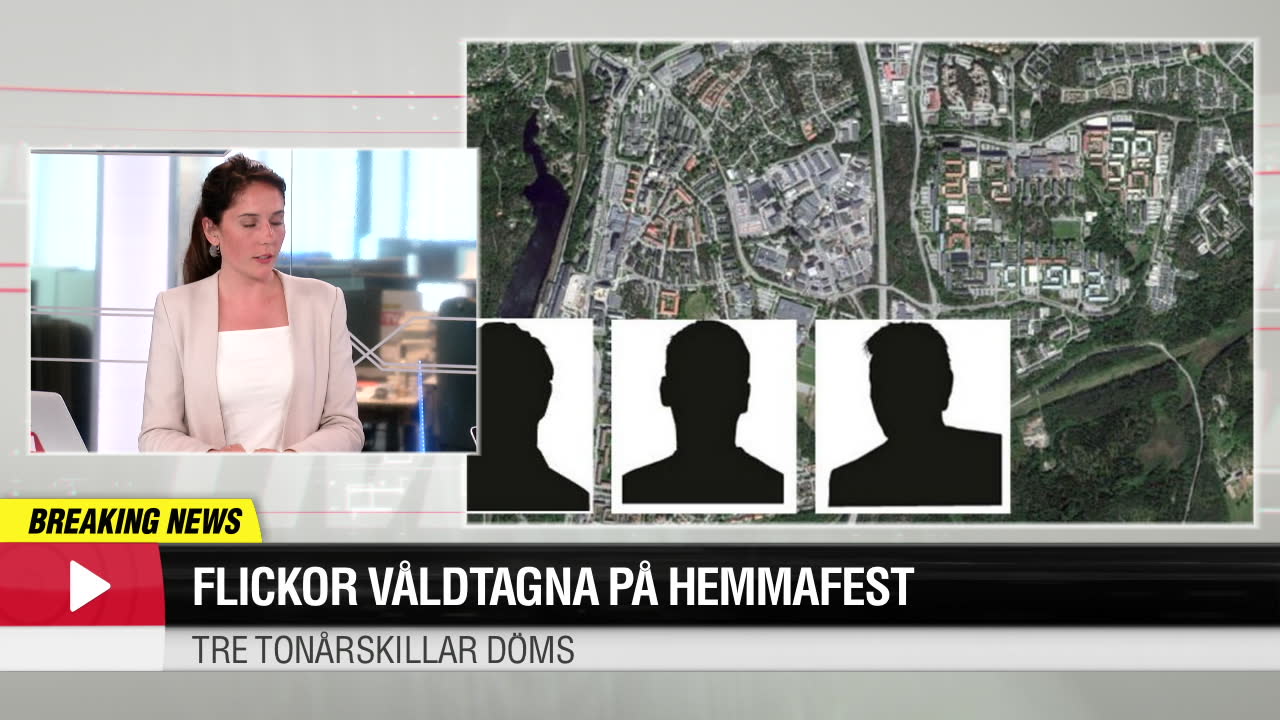 Tonårsflickor våldtogs på fest – tre ynglingar döms