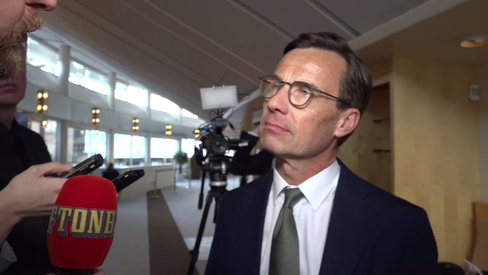 Ulf Kristersson efter EU-debatten