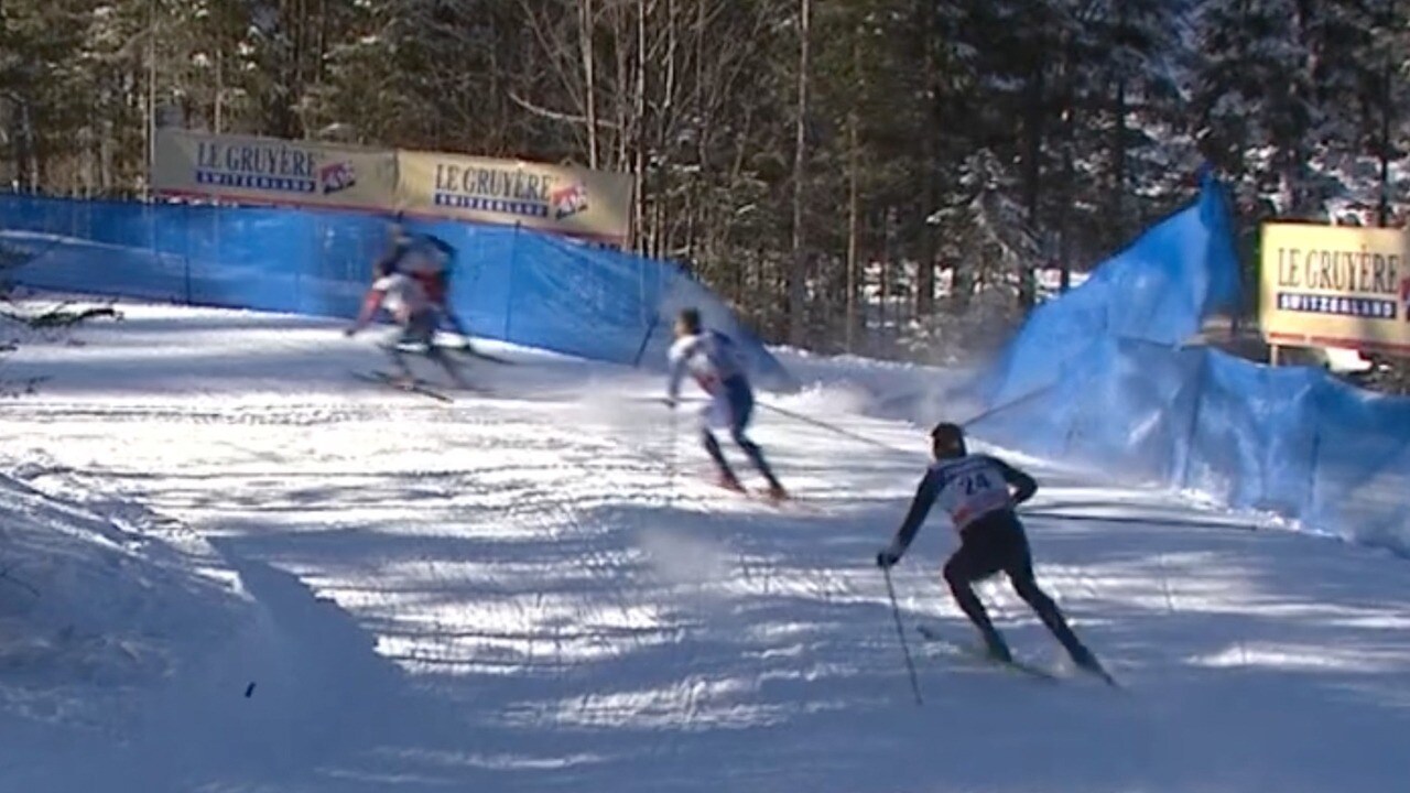 Här kraschar Halfvarsson i kvartsfinalen