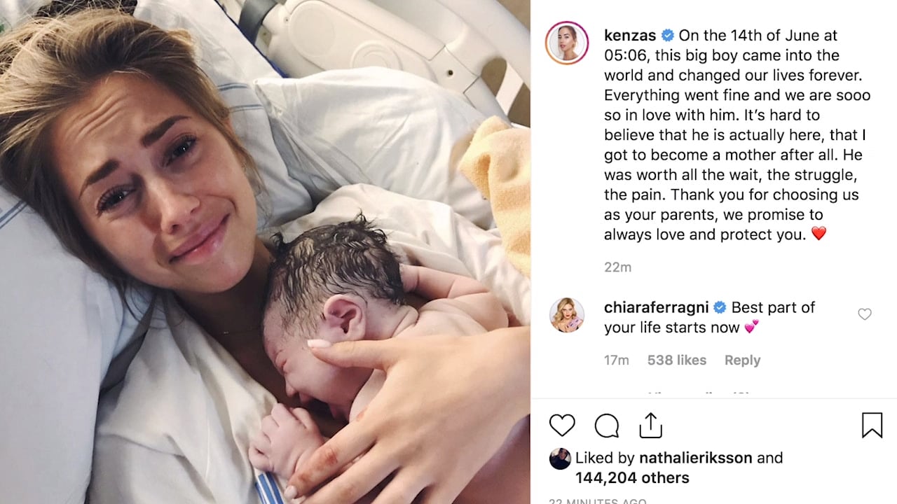 Kenza Zouiten och Aleks Subosic har fått en son