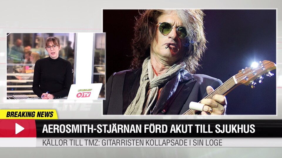 Aerosmith-stjärnan förd akut till sjukhus