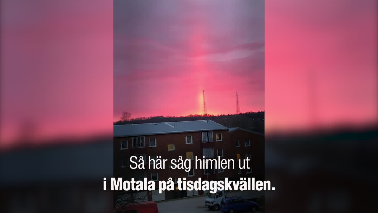 Sebastian, 15, fotograferade ljusfenomenet