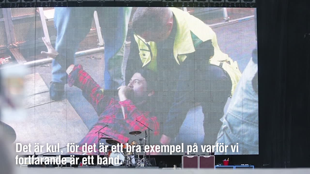 Bröt benet på scen - berättar om händelsen för Nöjesbladet