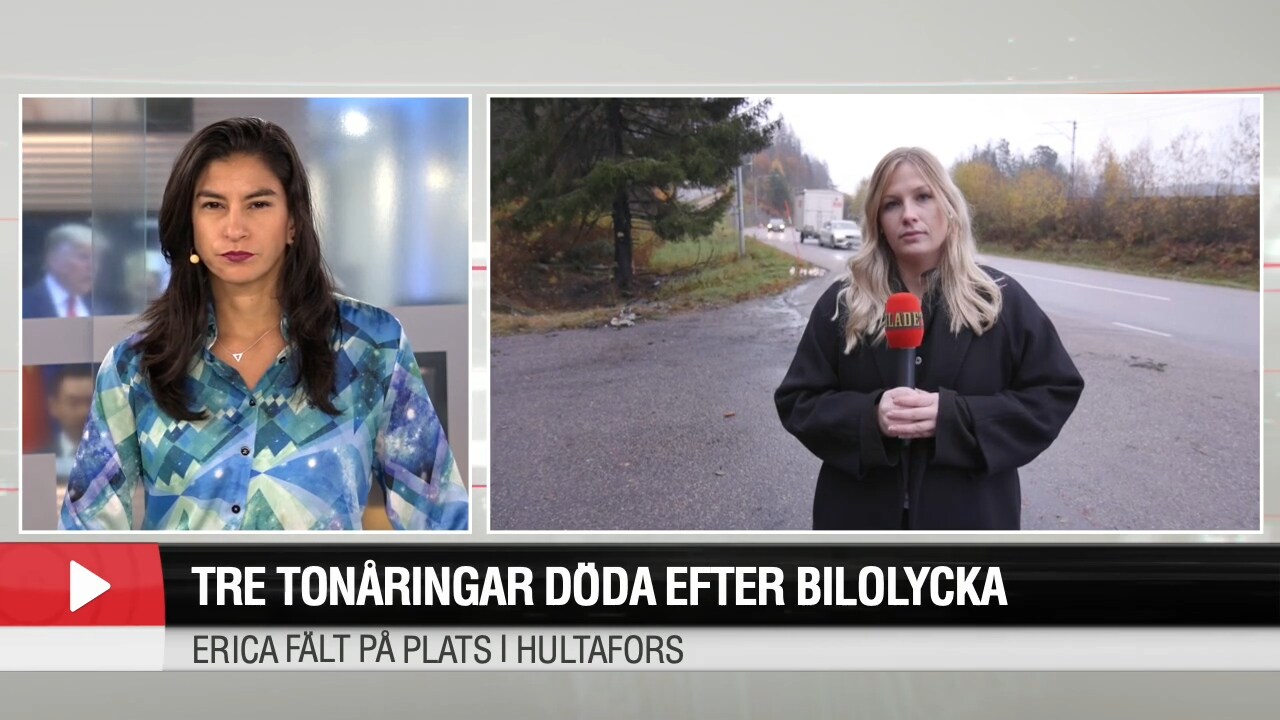 Tre tonåringar döda efter bilolycka