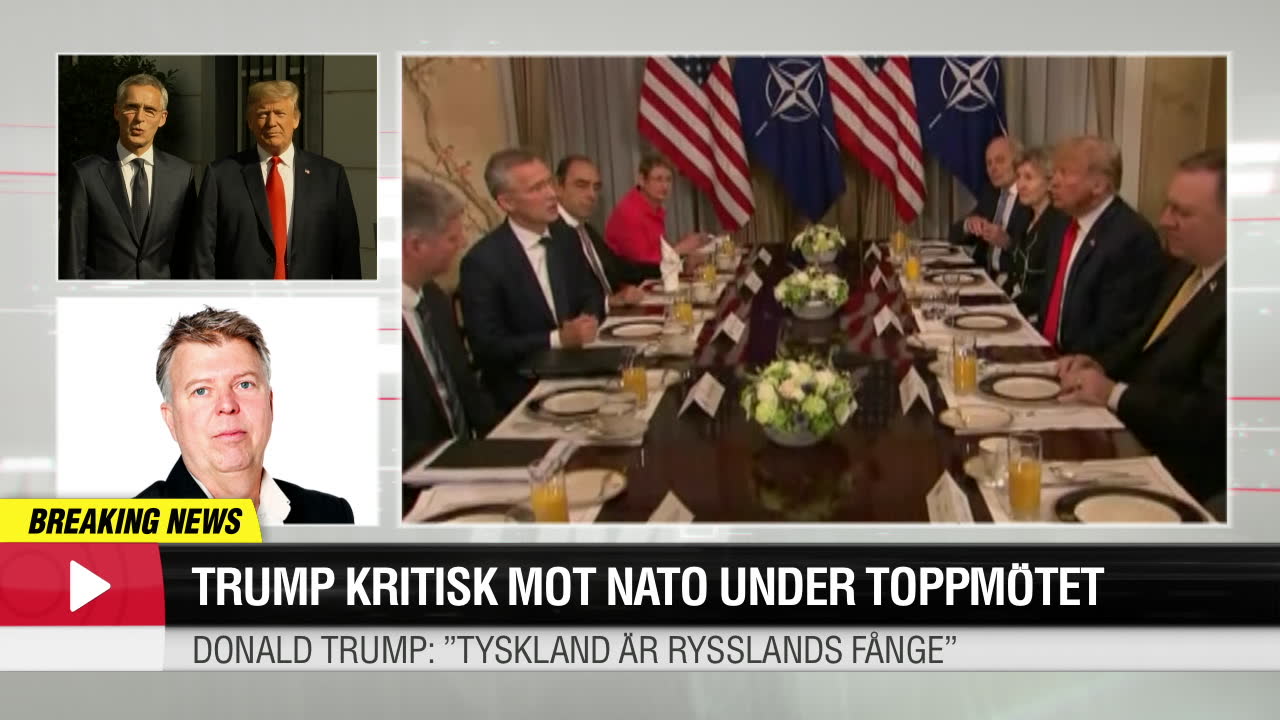 Trump kritisk mot Nato under toppmötet – hör Wolfgang Hansson på plats i Bryssel