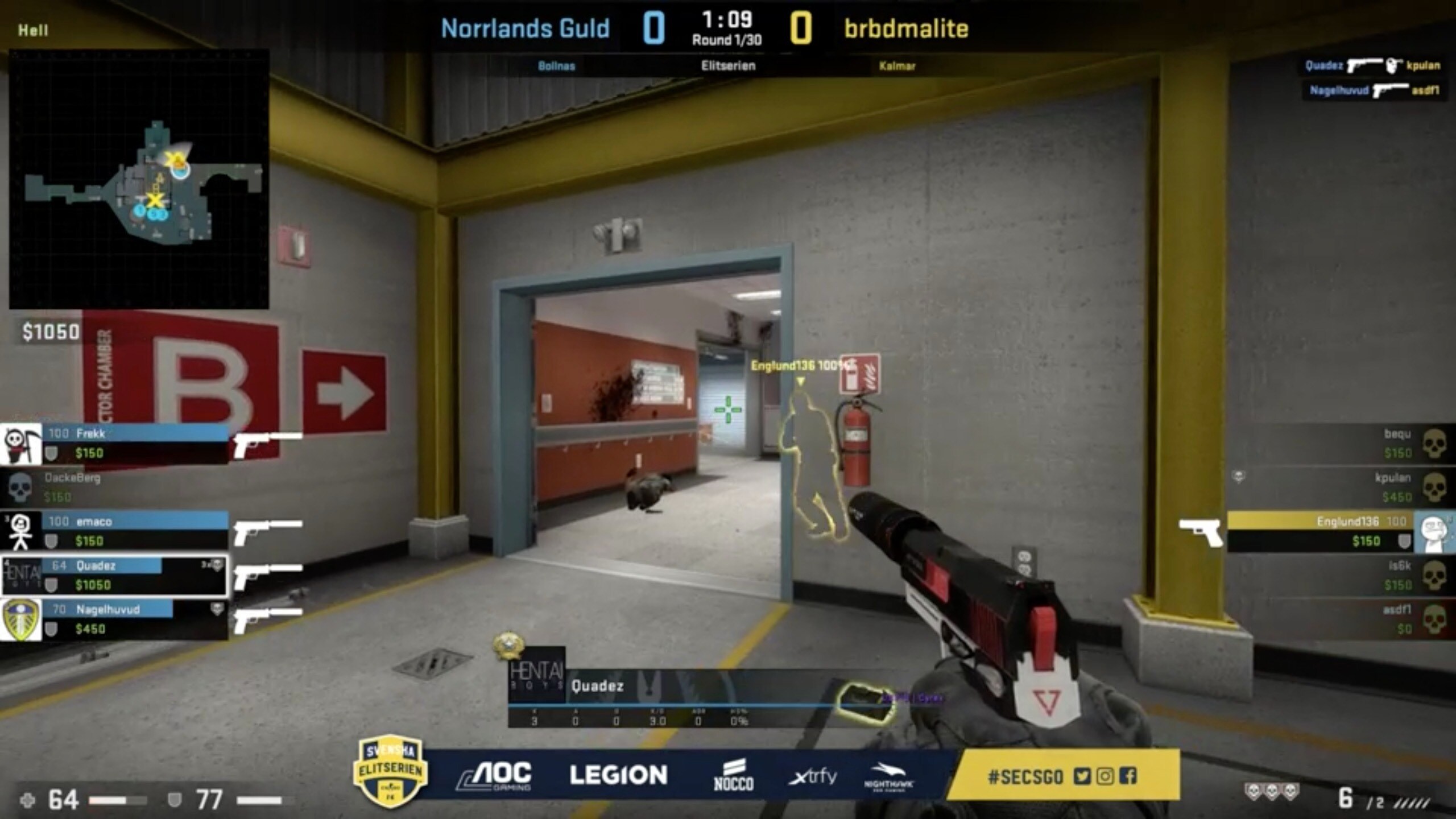 Se matchen i CS:GO mellan Norrlands Guld och brbdmalite