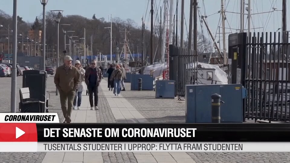 Senaste om corona: Kritik mot FHM & uppgivna elever efter inställd student