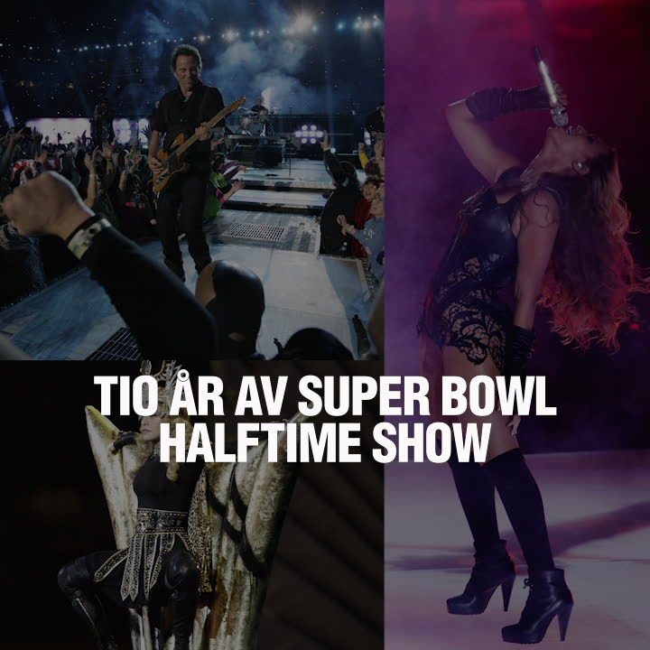 10 år av Super Bowl halftime show