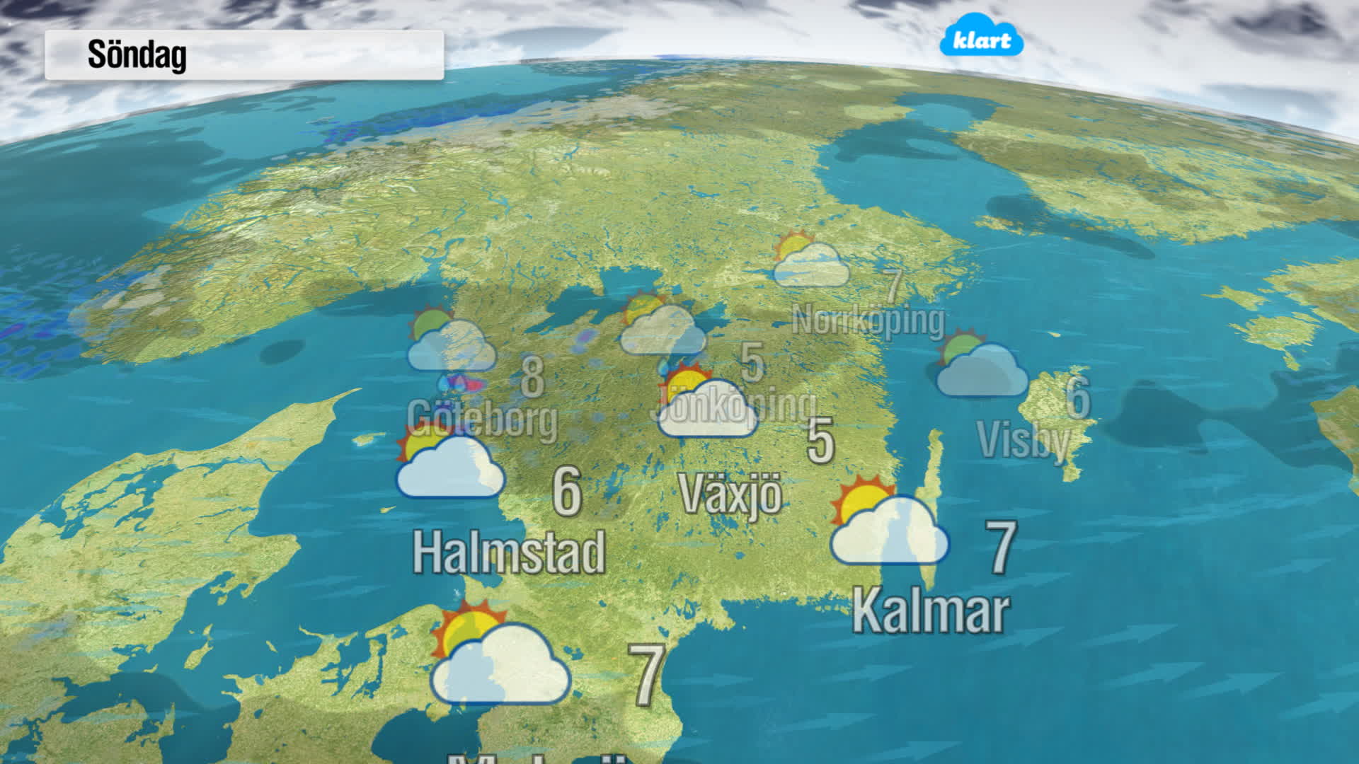 Dagens väder söndagen 23 februari