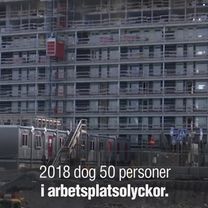 50 personer dog i arbetsplatsolyckor 2018