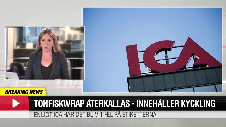 Tonfiskwrap återkallas - innehåller kyckling