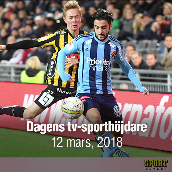 Tv-sporthöjdare – 12 mars