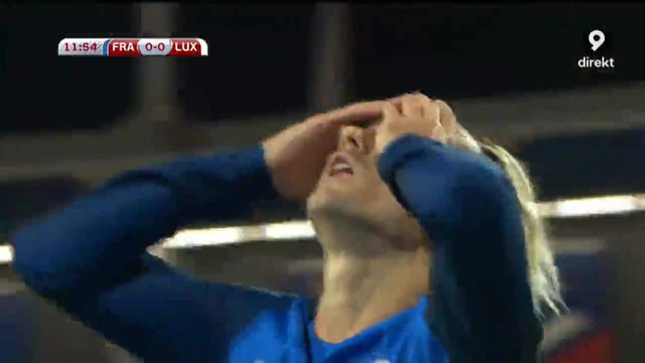 Se franska stjärnornas alla missar – mot Luxemburg