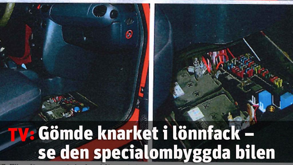 Hade knarkgömma i specialbyggd bil