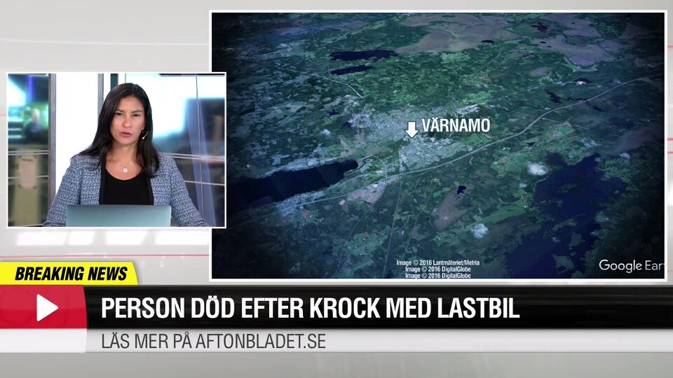 Person död efter krock med lastbil