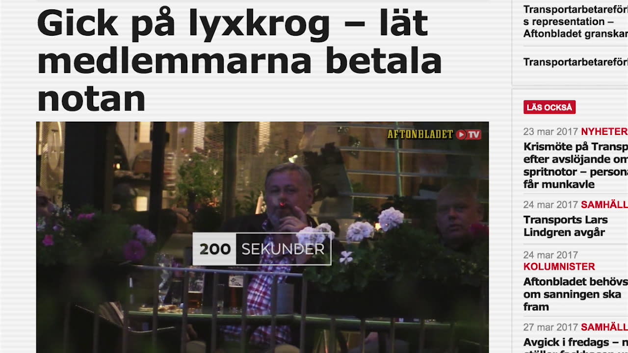 Facktopparna på lyxresa – för medlemmarnas pengar