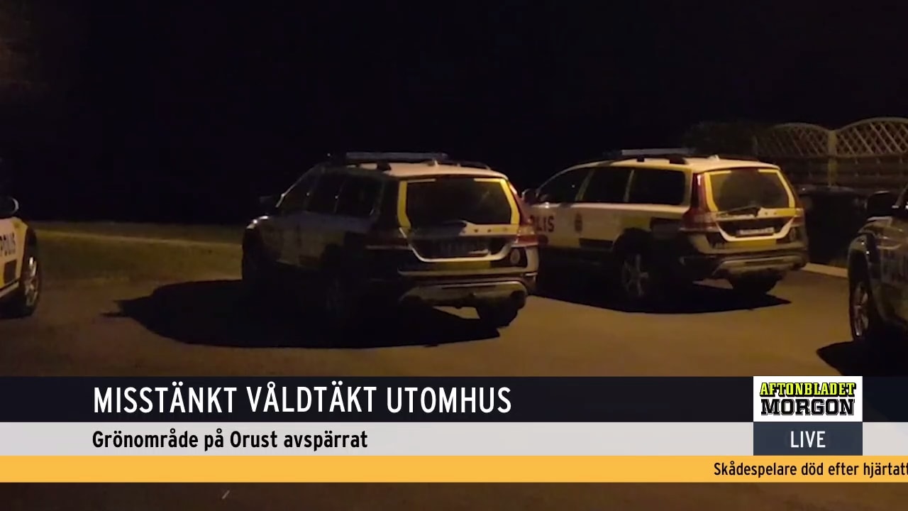 Misstänkt våldtäkt utomhus