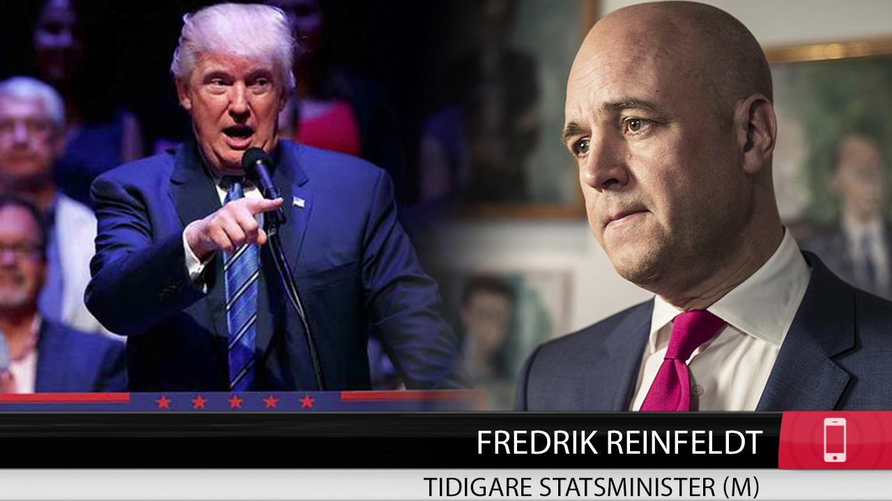 Reinfeldt: Världens blir osäkrare med Trump