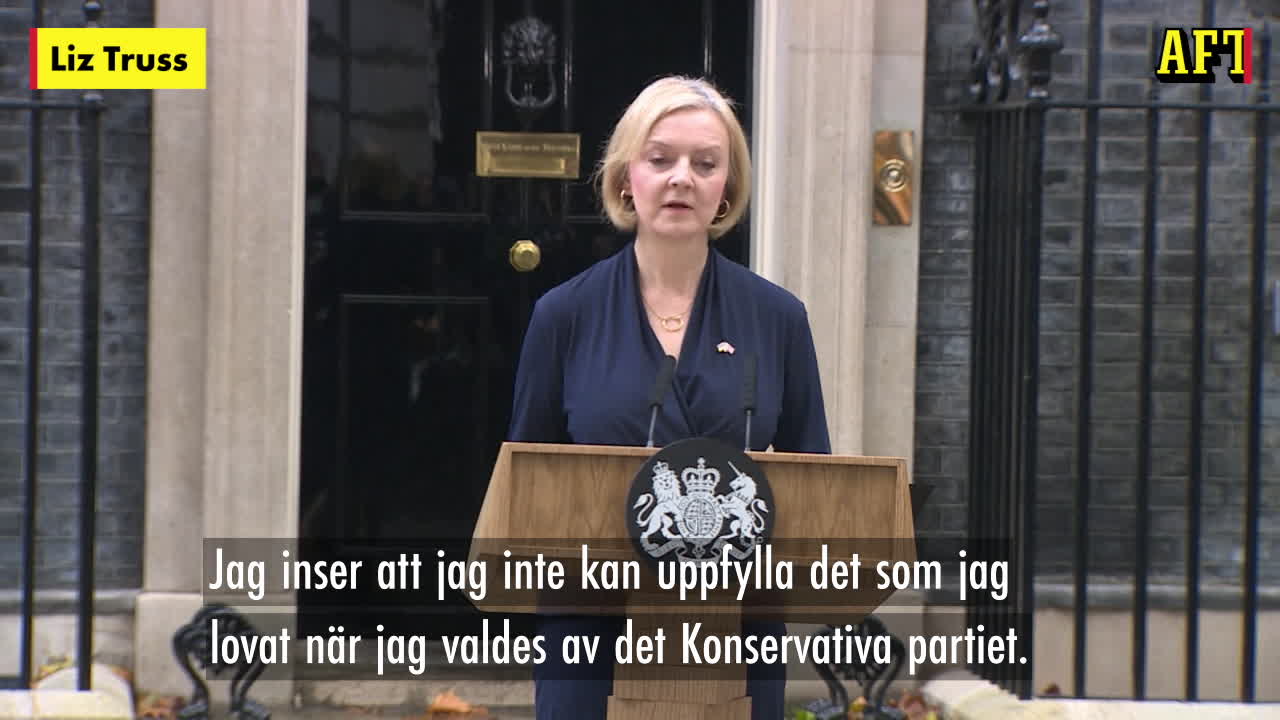 Här meddelar Liz Truss historiska fiaskot