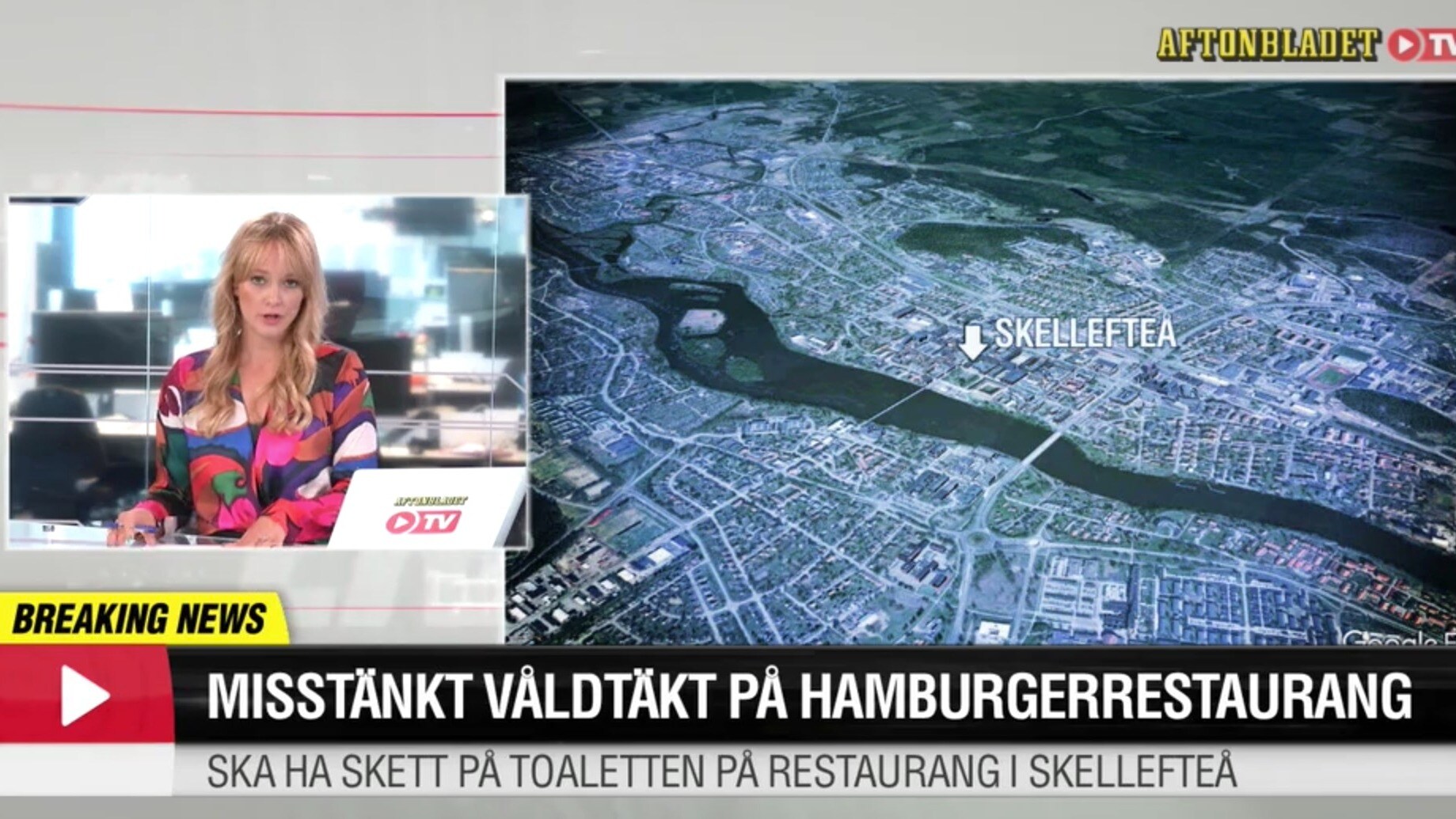 Misstänkt våldtäkt på hamburgerresturang