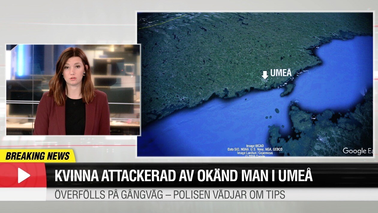 Kvinna attackerad av okänd man i Umeå