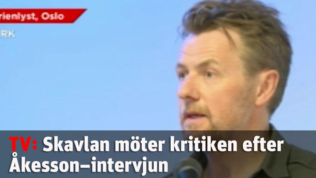 Skavlan möter kritiken efter Åkesson–intervjun