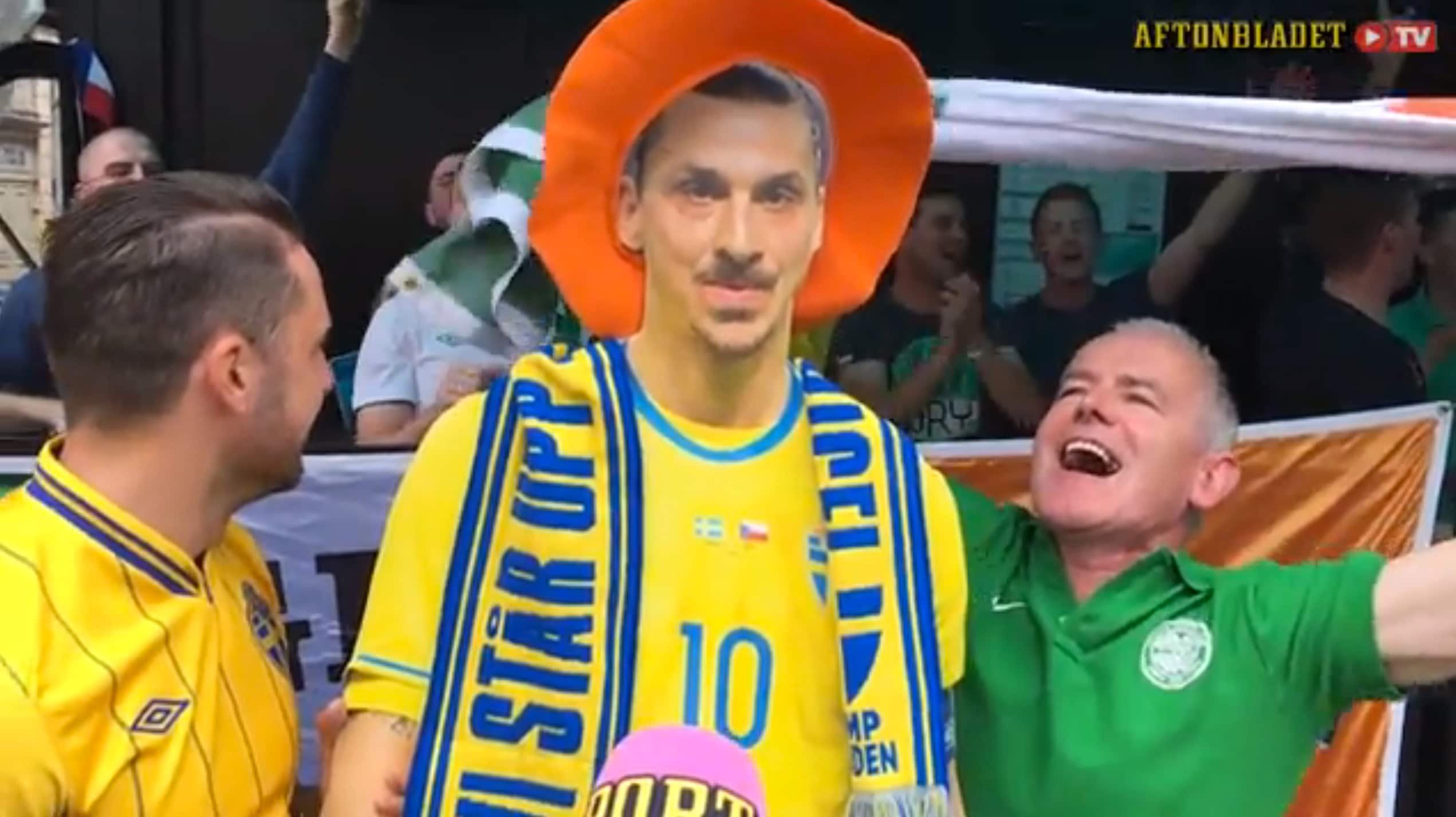 Här festar svenska fansen med rivalerna