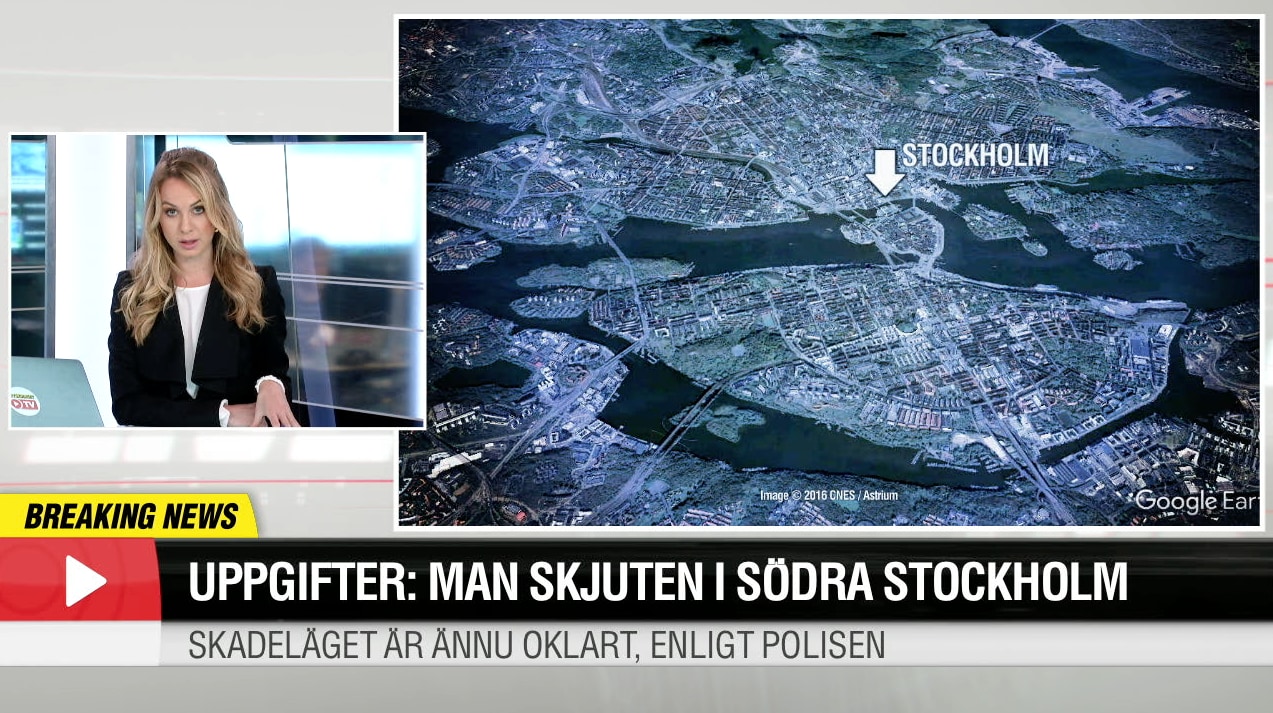 Uppgifter: Man skjuten i södra Stockholm