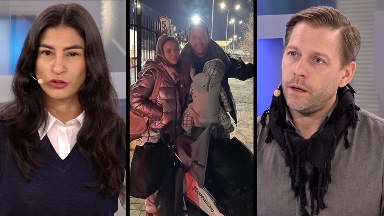 Mårten med familj flydde från Ukraina: "Jag tittade in i mynningsflammorna"