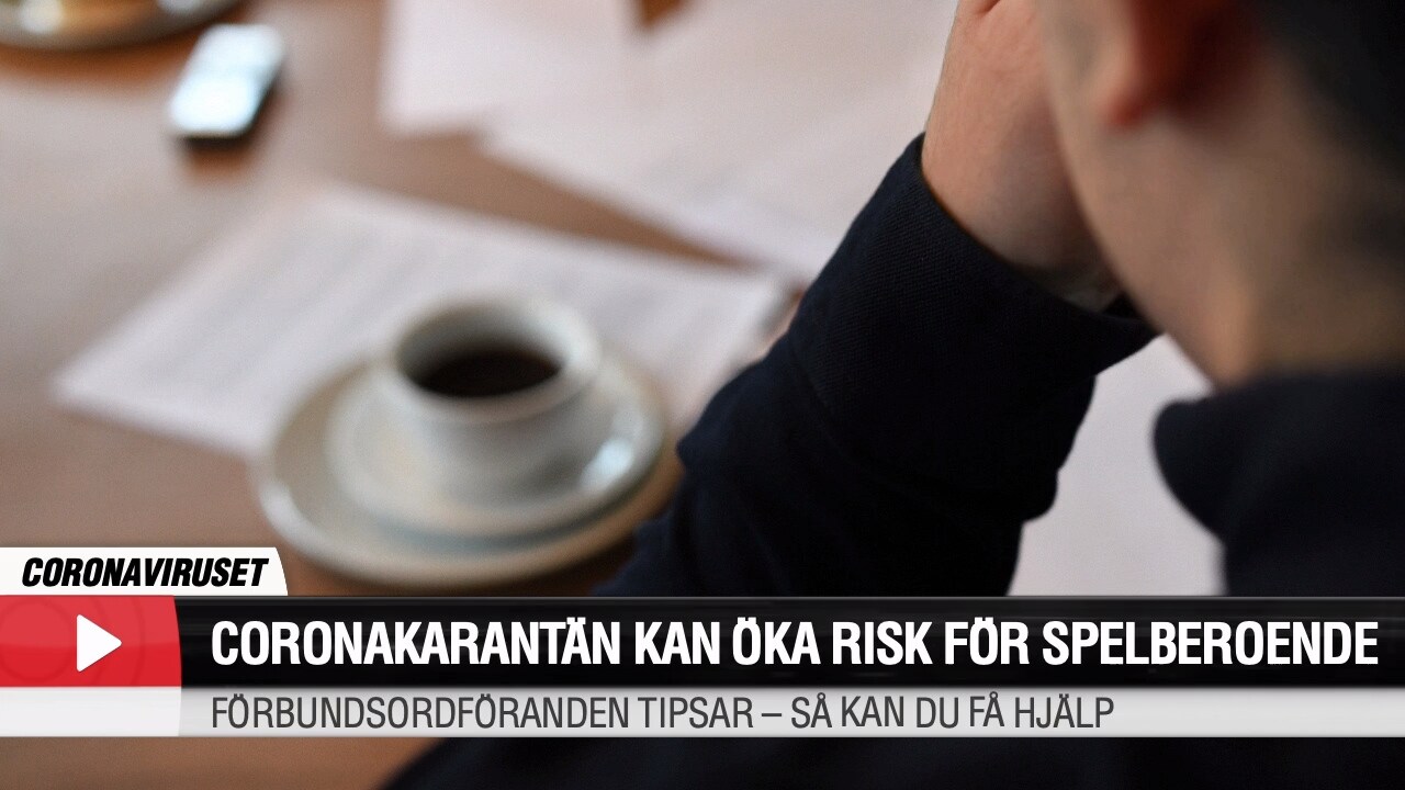 Coronakarantän kan öka risk för spelberoende