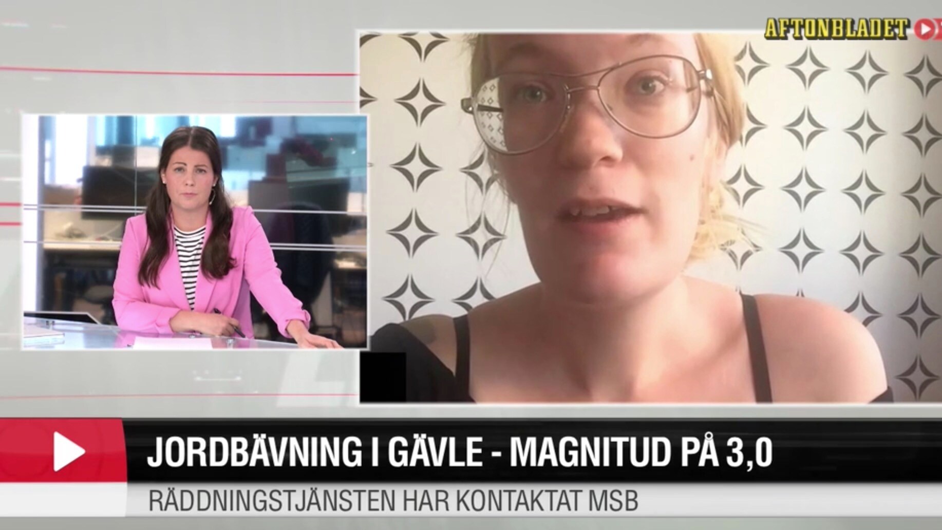 Jordbävning i Gävle - magnitud på 3,0